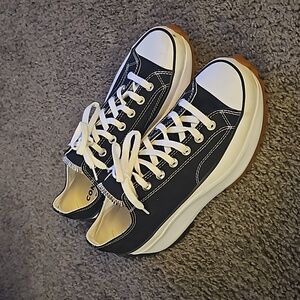 Converse Chuck Taylor Black Platforms Size 11
